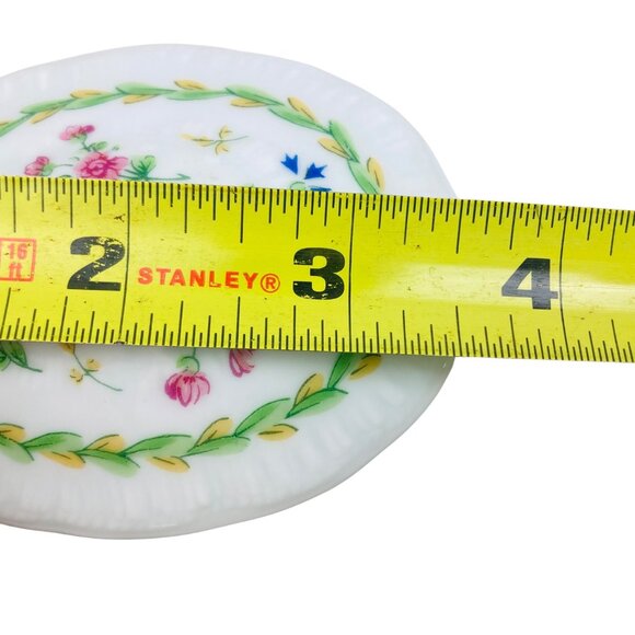 Vintage Haviland Limoges France Floral Porcelain Set - Vase, Tray, Trinket Box - Picture 12 of 13